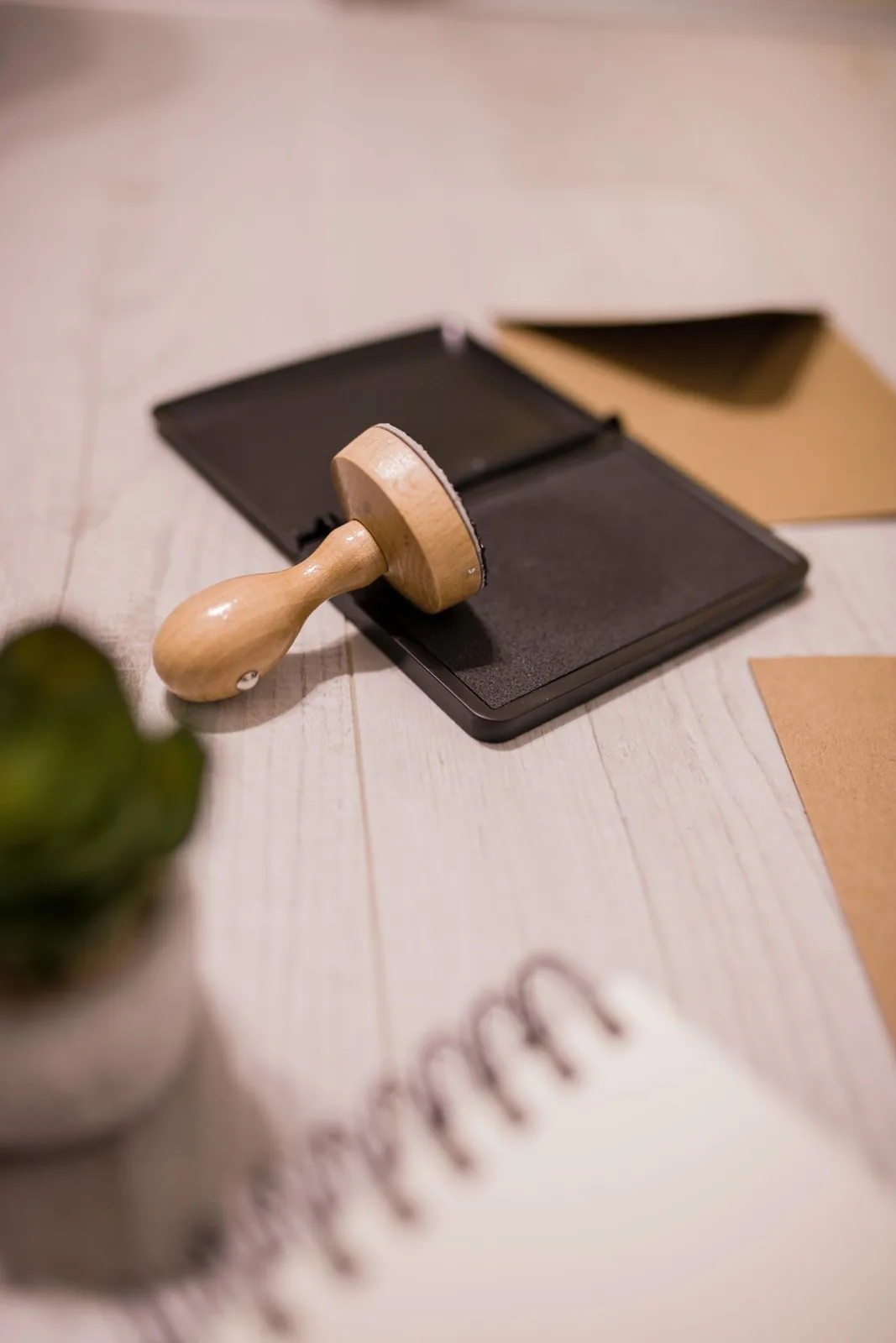 Notary stamp and ink pad